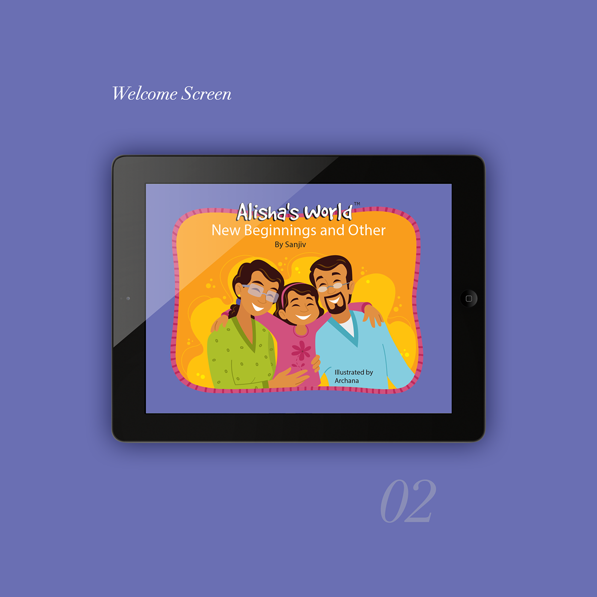 iPad app children story illustartion