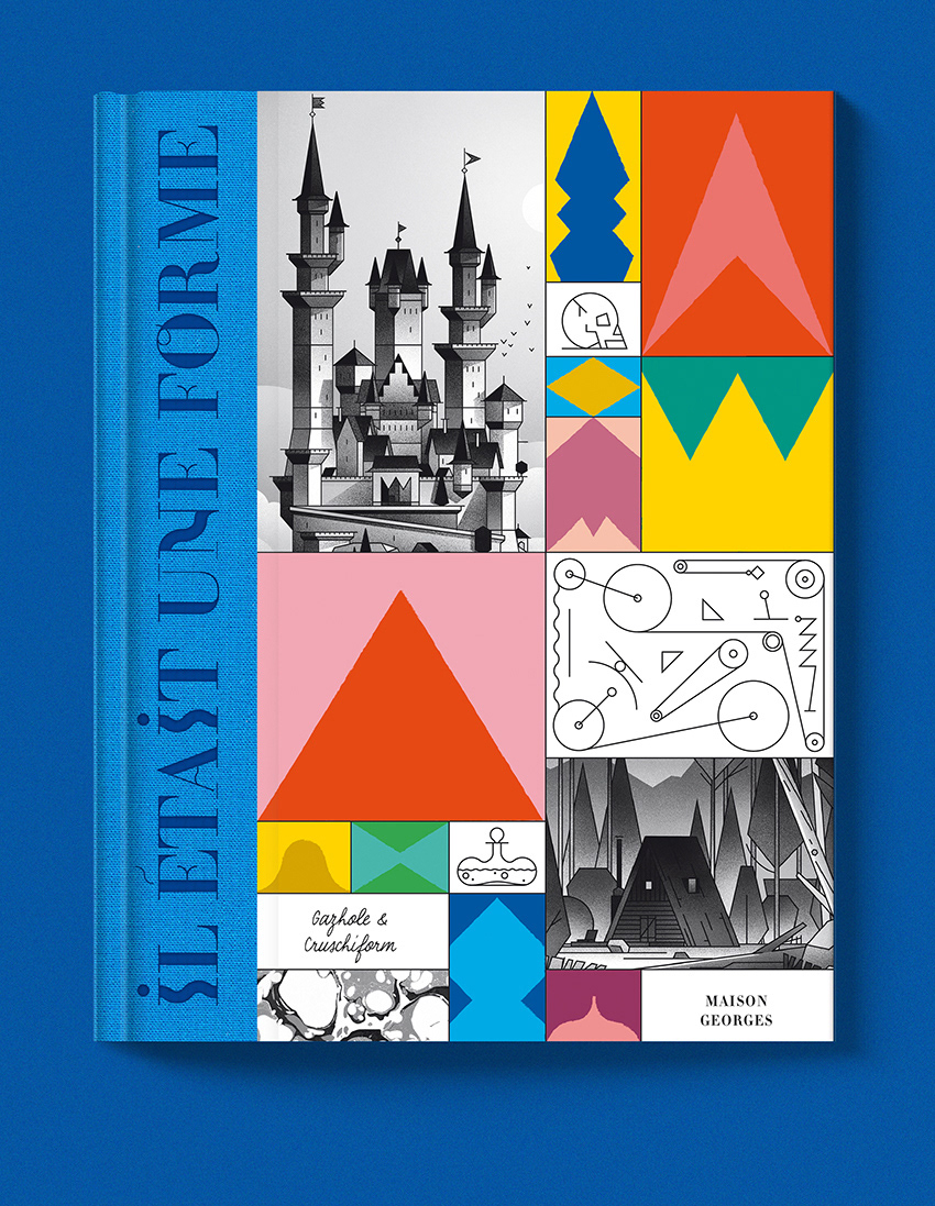book Castle children fairy tale geometric graphic design  ILLUSTRATION  king kingdom shapes