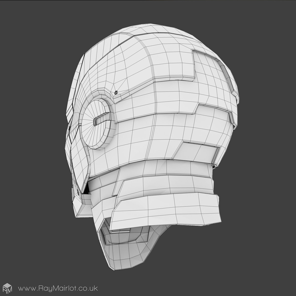 iron man head comic blender 3D cycles Render modelling CG Hero avenger Helmet Armour
