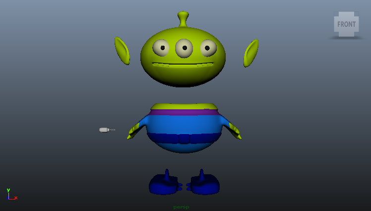 marcianito toystory Maya 3D modeling Character
