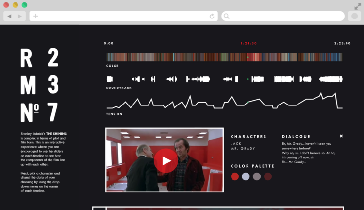 the shining Room 237 Interface movie research design GD2015