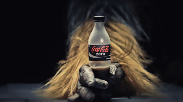 Coca Cola star wars Advertising  coca cola zero Cinema vending machine the force coke Btl