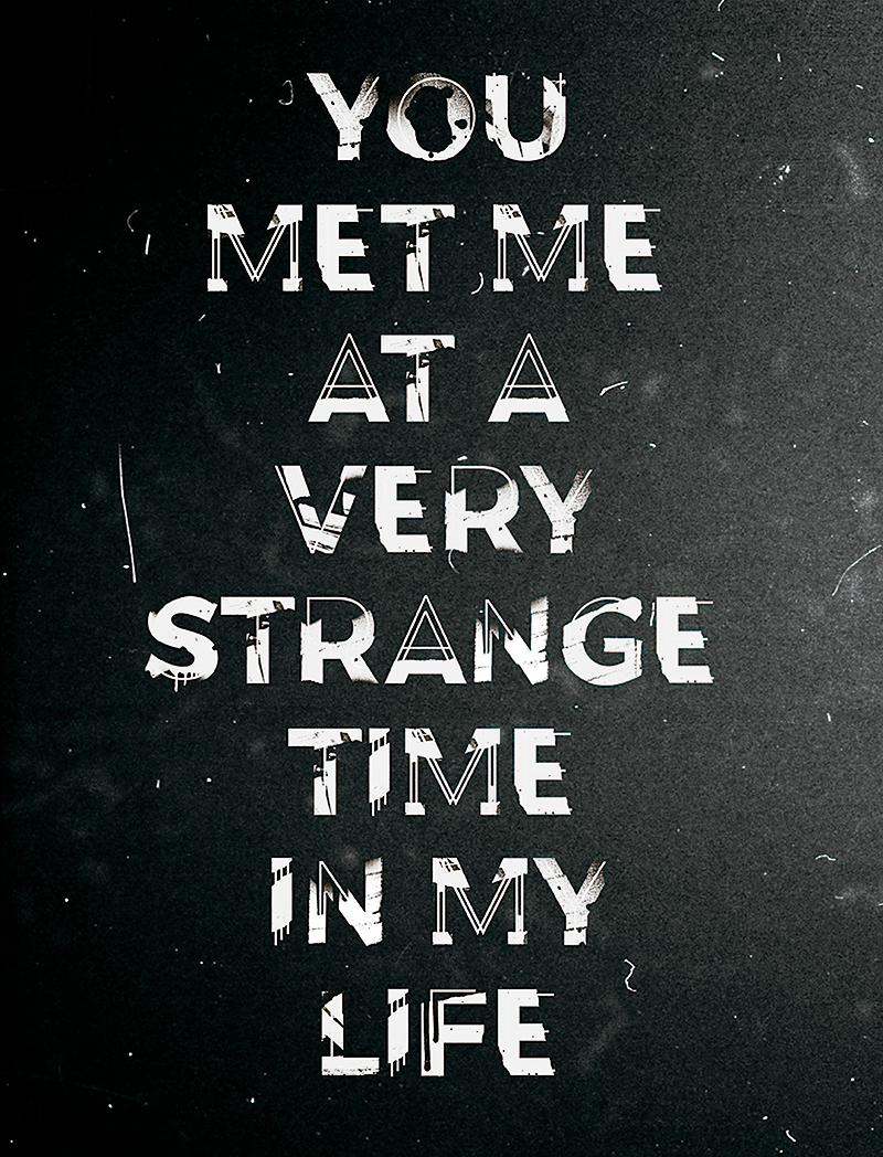 experimental typography   pixies grunge collage
