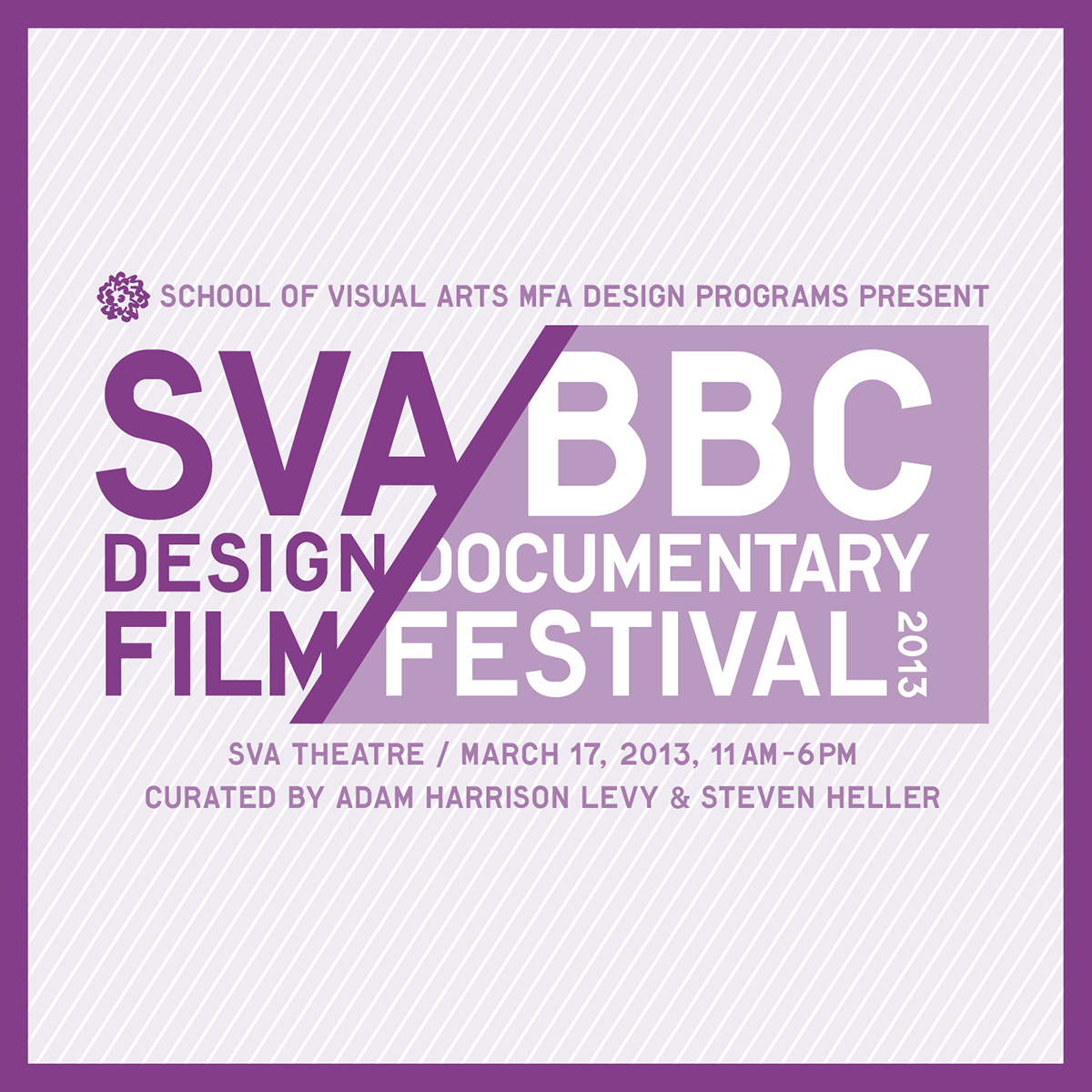 Adobe Portfolio sva SVA/BBC documentary film film festival SVA Theatre Event Branding