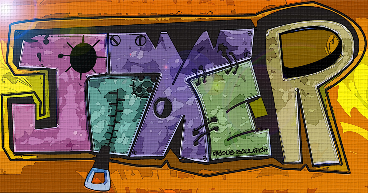 Graffiti  joker  ayoub boulaich  wallpapers