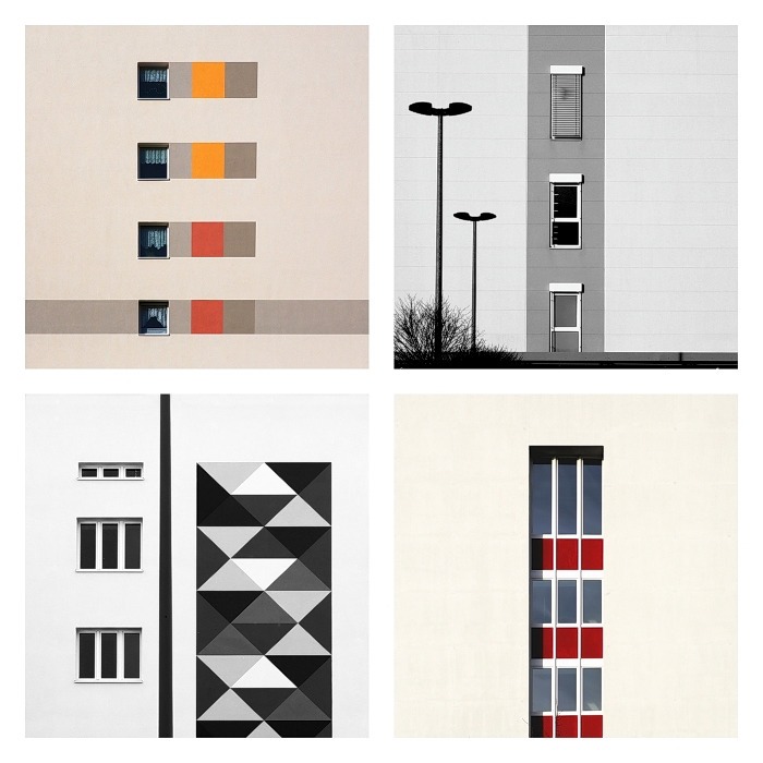 abstract collage architecture square Julian Schulze colors color simple minimal wall