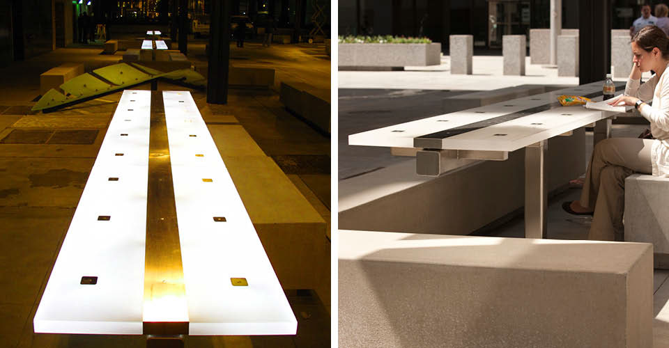 Federal plaza  outdoor furniture chicago