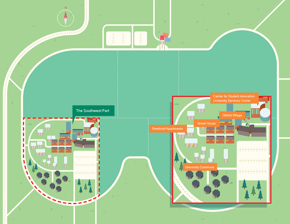 Guide campus rit map