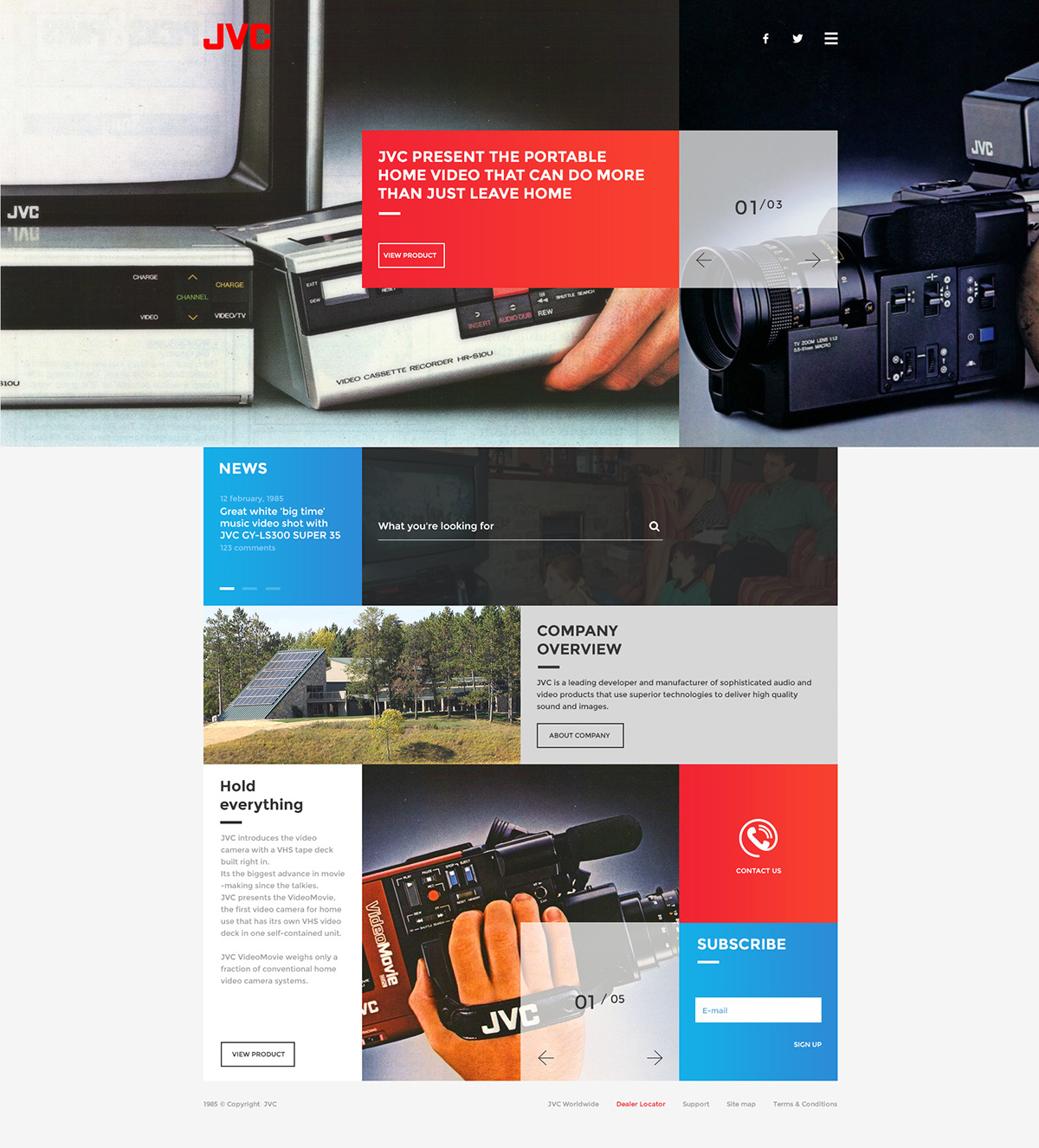 Ui design concept Website