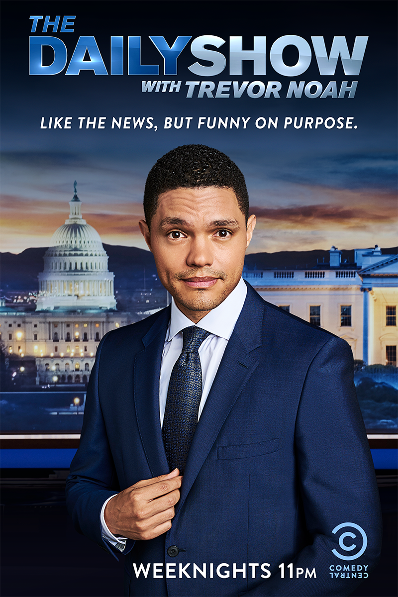 comedy central Entertainment graphic design  photoshop print television The Daily Show design Adobe Creative Cloud