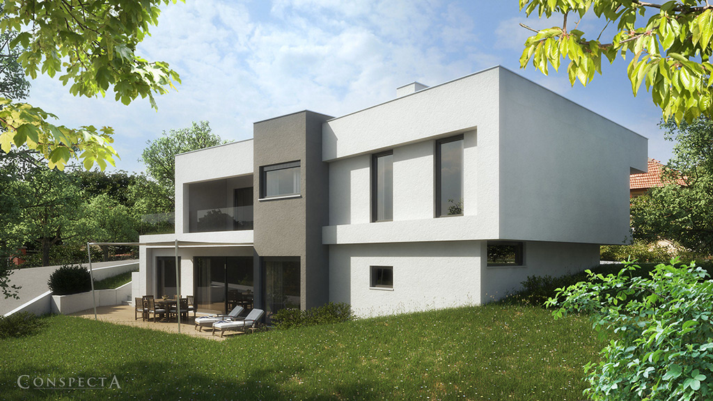 Residential house exterior visualisation exterior