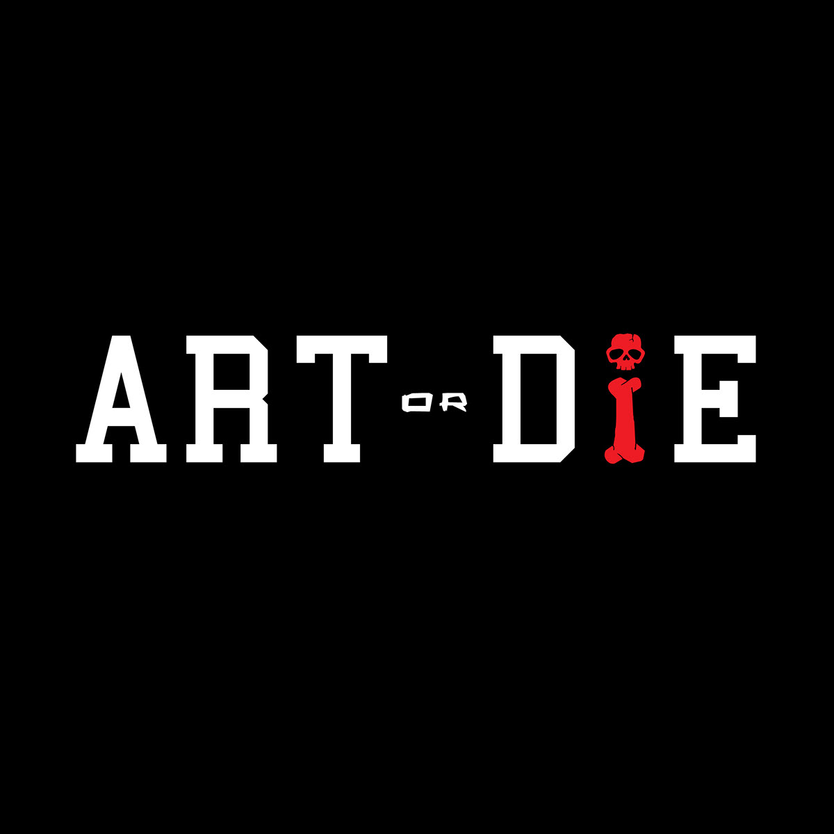 art Or logo campaign graphic mission Cause die black White grey red