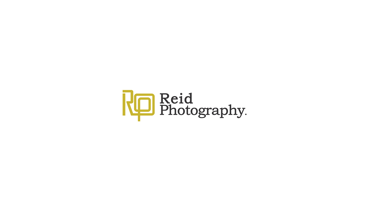 reid logo design identity photo yellow Stationery card camera black