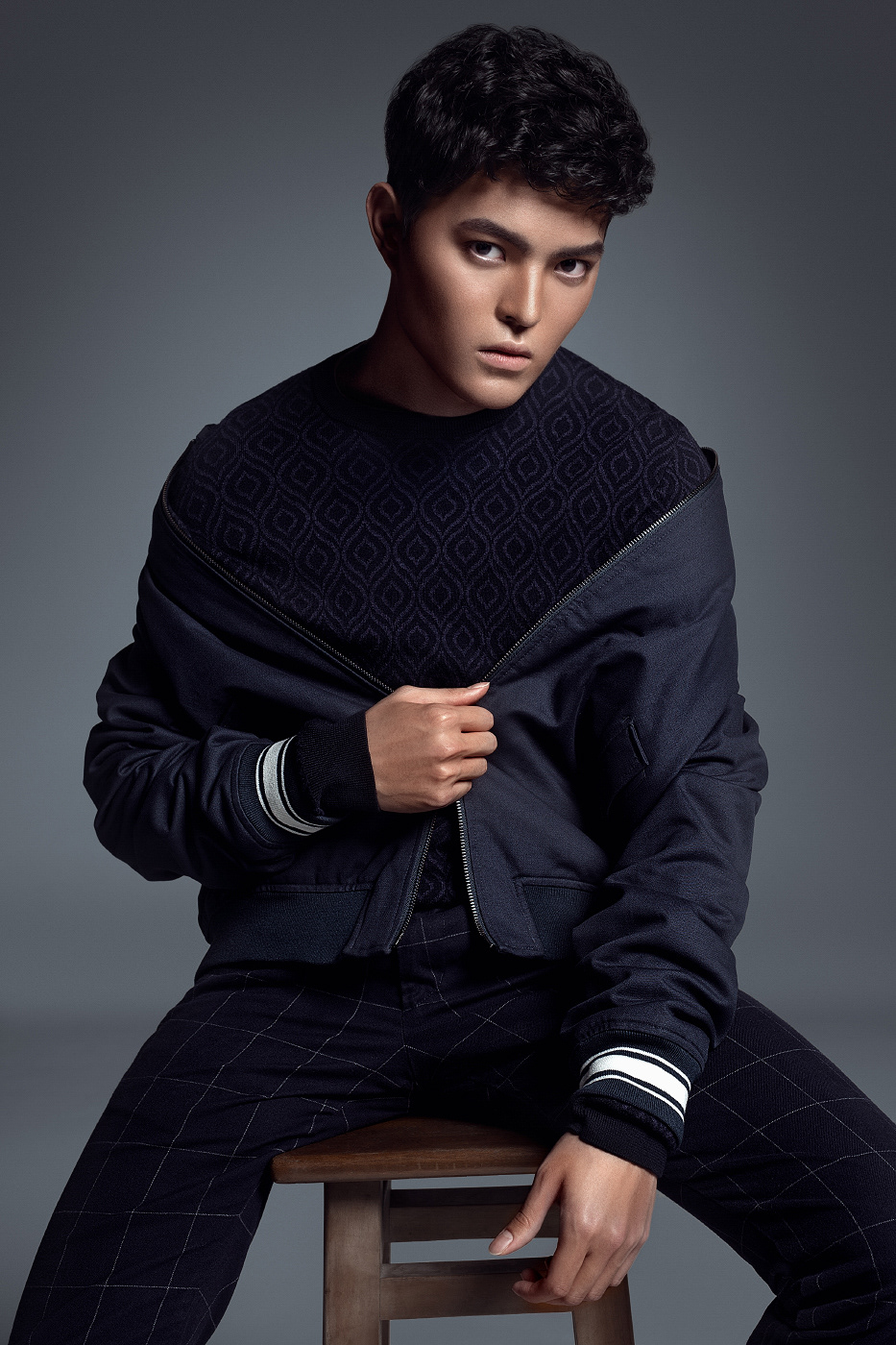 Photography  model man asian Fashion  editorial magazine studio
