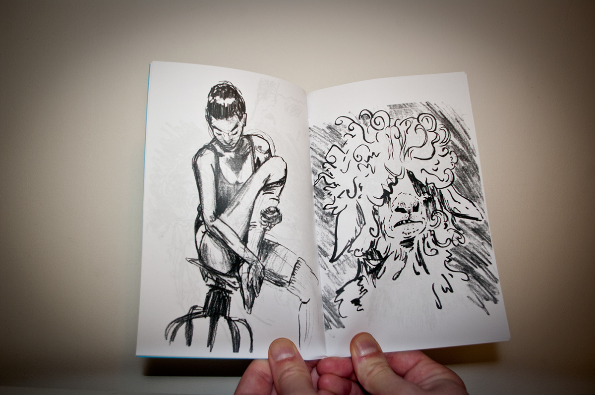 Booklet goats sketches pinup