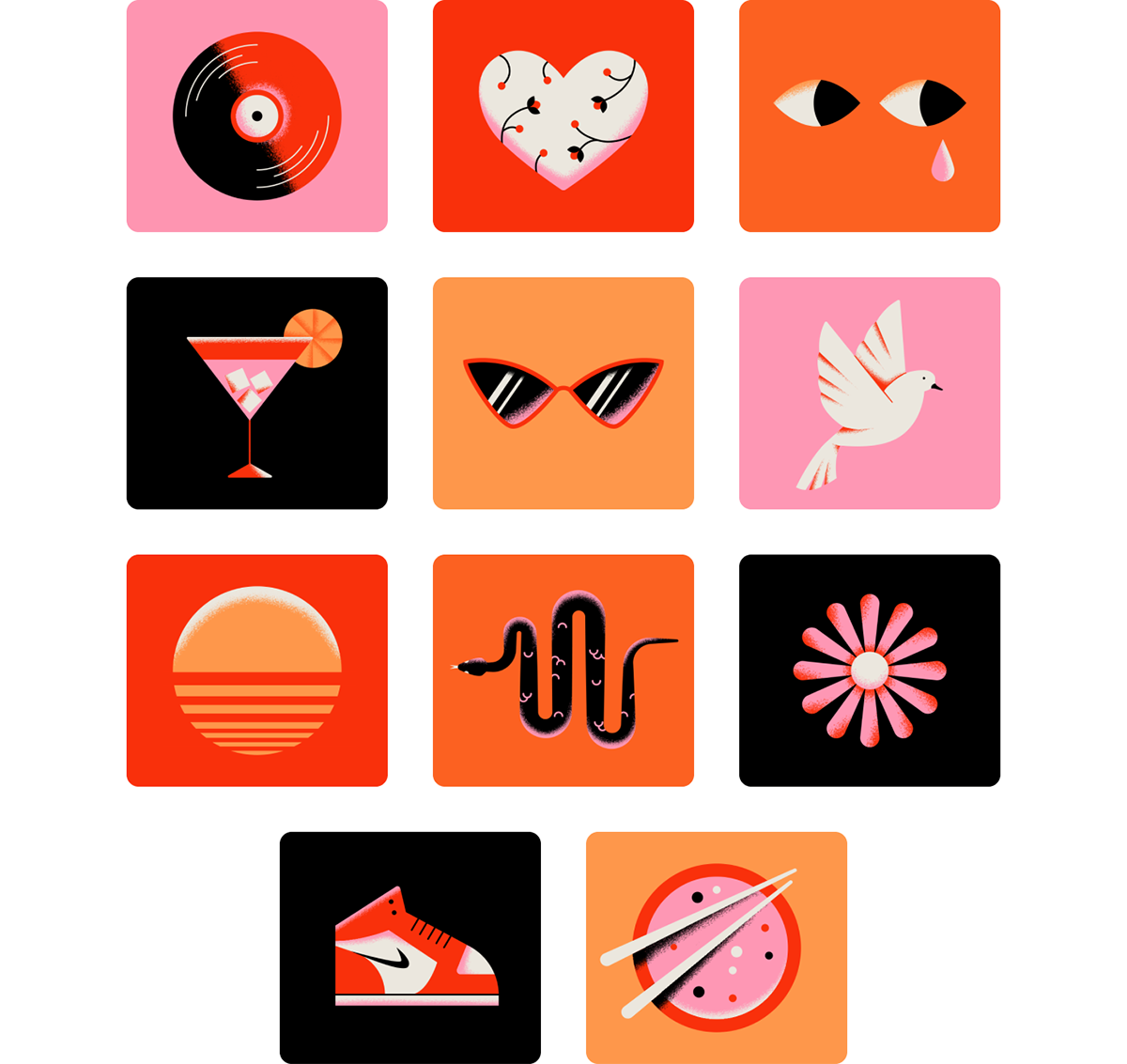 cards design dream graphic icons ILLUSTRATION  memories Spot texture vector