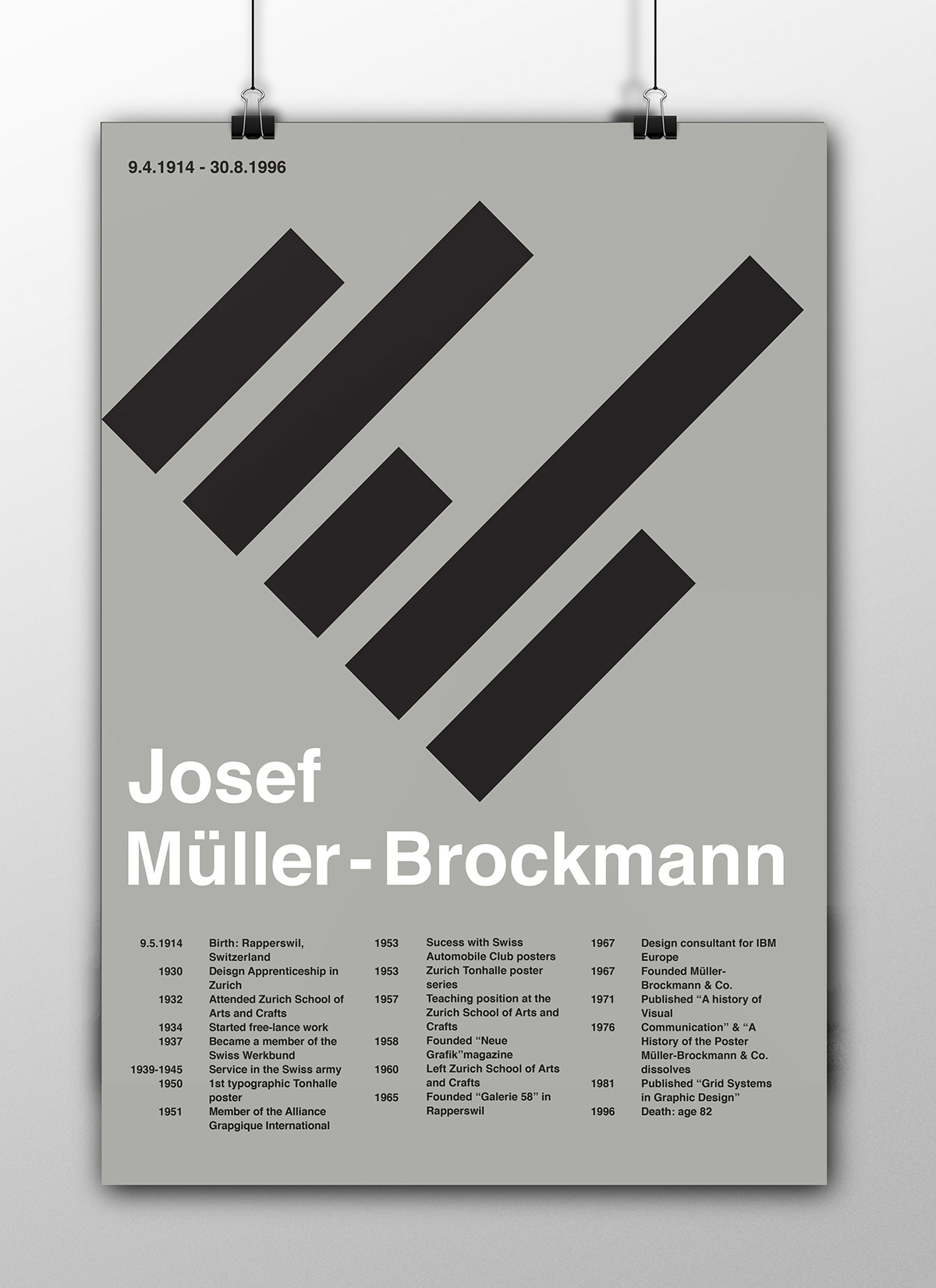 poster Josef Müller-Brockmann print designer