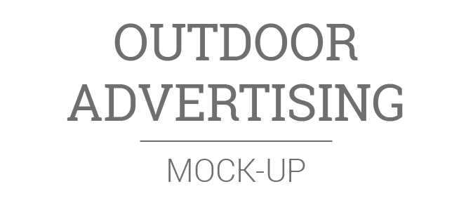 Mockup mockups mock-up mock up Outdoor add Street free freebie freebies