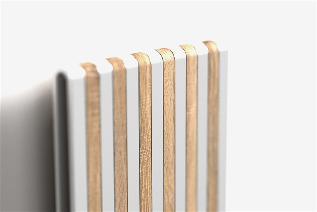 radiator Irsap   antrax italian scuola politecnica design hydronic Tubes wood oak brushed steel aluminum