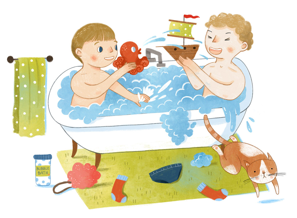 bathing children's book Circus cooking everyday life family life gardening grandma kidlit portfolio kidlitart