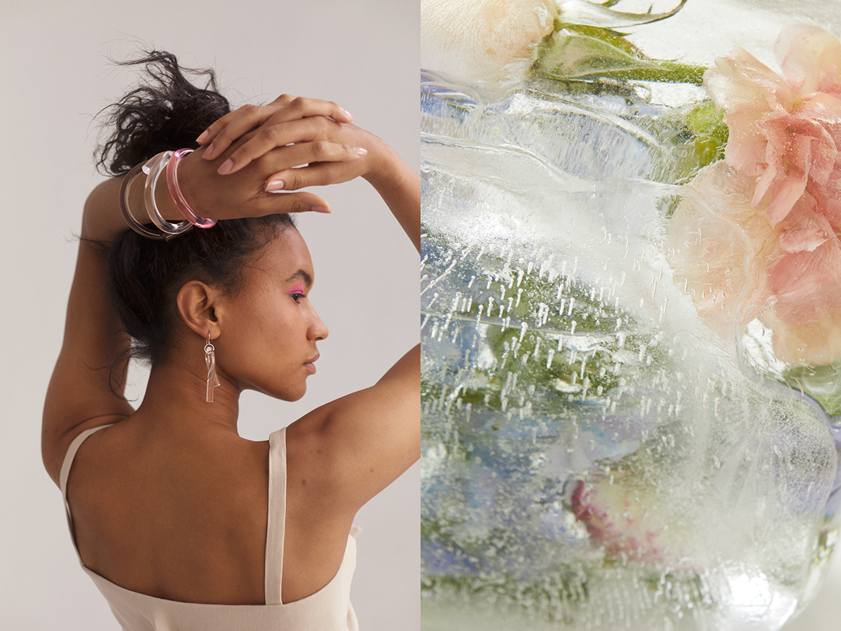Valerie Madill Nathan Lang art direction  jewelry corey moranis ice Flowers editorial
