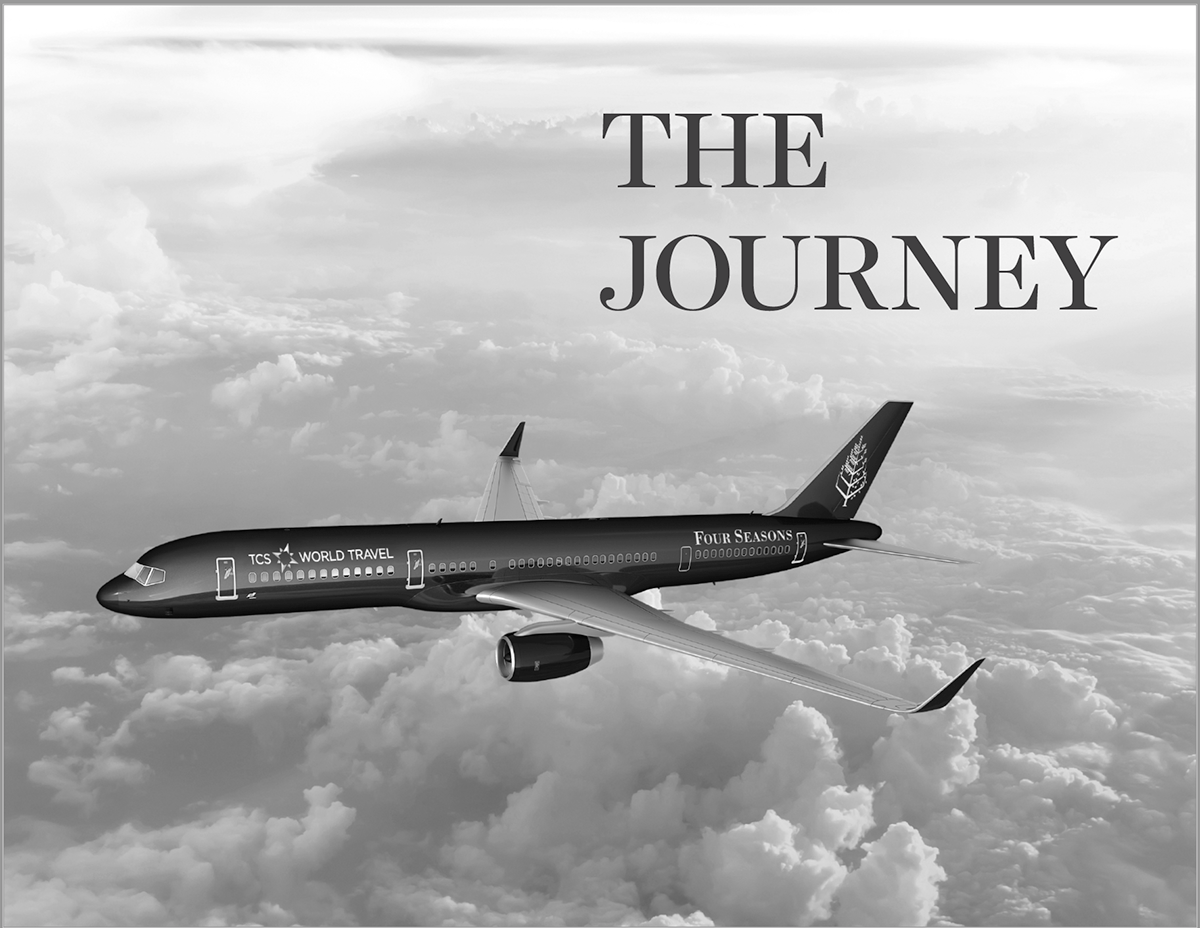 brochure Layout luxury brand Travel visual sales Private Jet Experience journey