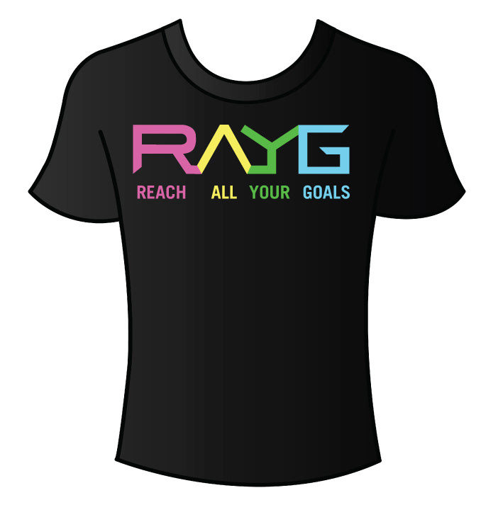 t-shirt RAYG Sunglasses Shades reach all your Goals Trey Halbauer Rayg shades