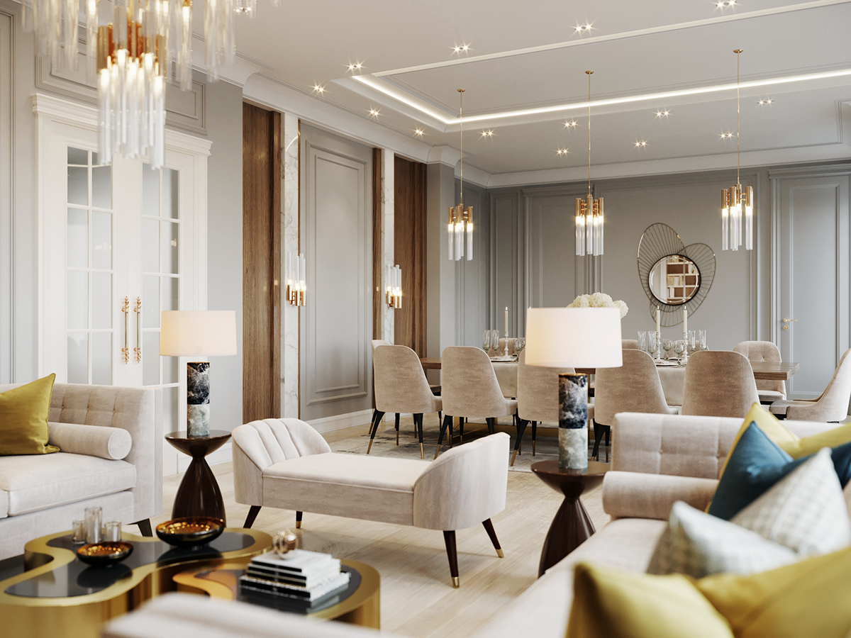 concept Interior interiordesign livingroom luxury art CoronaRender 