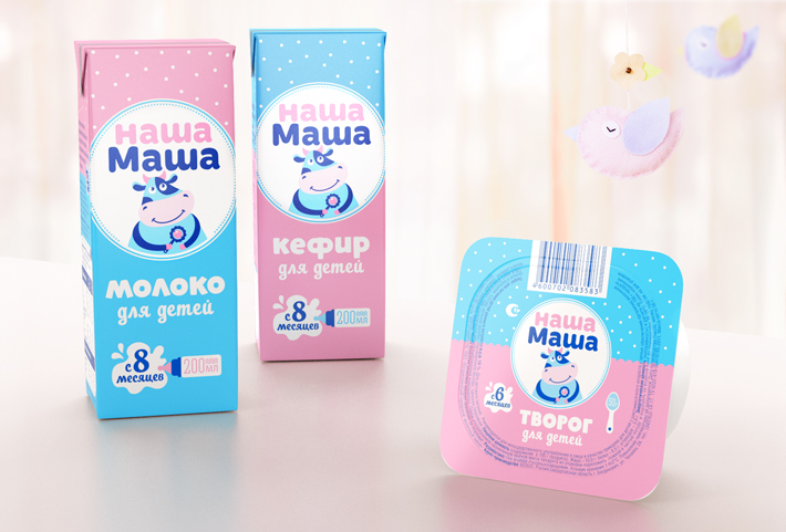 Наша Маша Молочный кит дизайн упаковки молочные продукты тетрапак Детские продукты бренд для детей Nasha Masha brandiziac milk baby