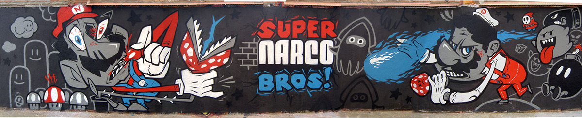 Mario Bros super mario bros ngfx narcograffix mushroom bazak bisual