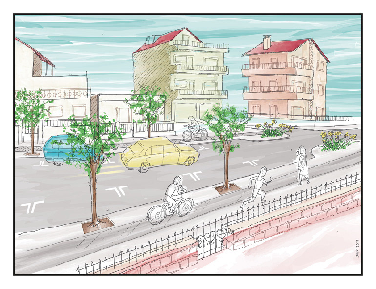 Isometric Drawing  ILLUSTRATION  neighborhood Street planning