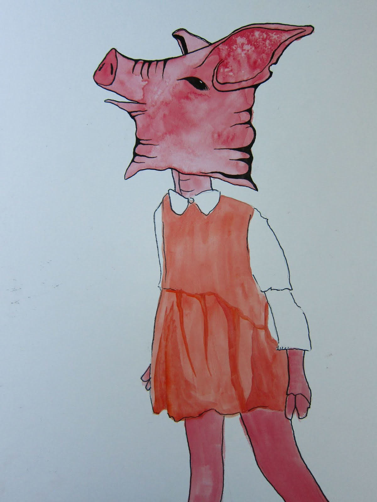 costume watercolor indiaink