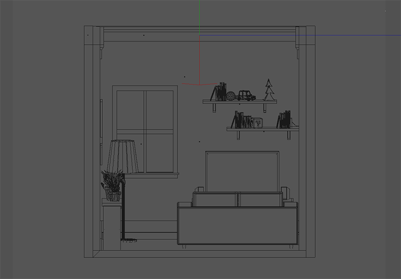 Adobe Portfolio Twitch twitch retrospective 2015 retrospective Render model 3D c4d cinema 4d house levels living room bedroom lab twitchcon esports
