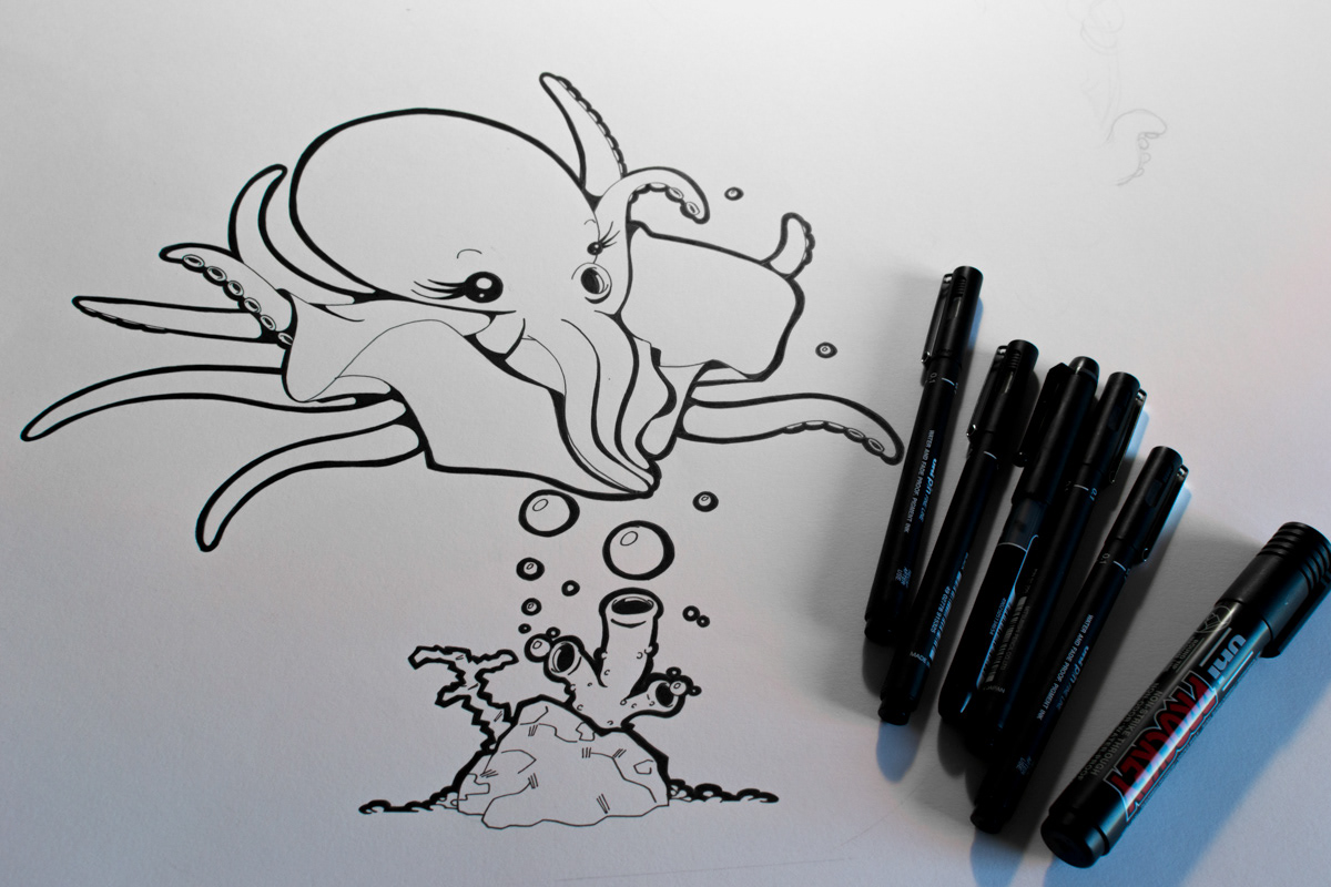 poulpe poupoupidou octopus marilyn monroe dessin humor humour fanart Fan Art tentacle