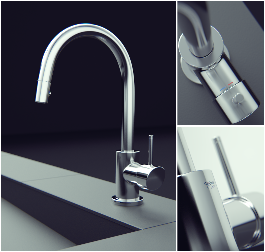 Faucet Toni Fresnedo Maxwell Render grohe