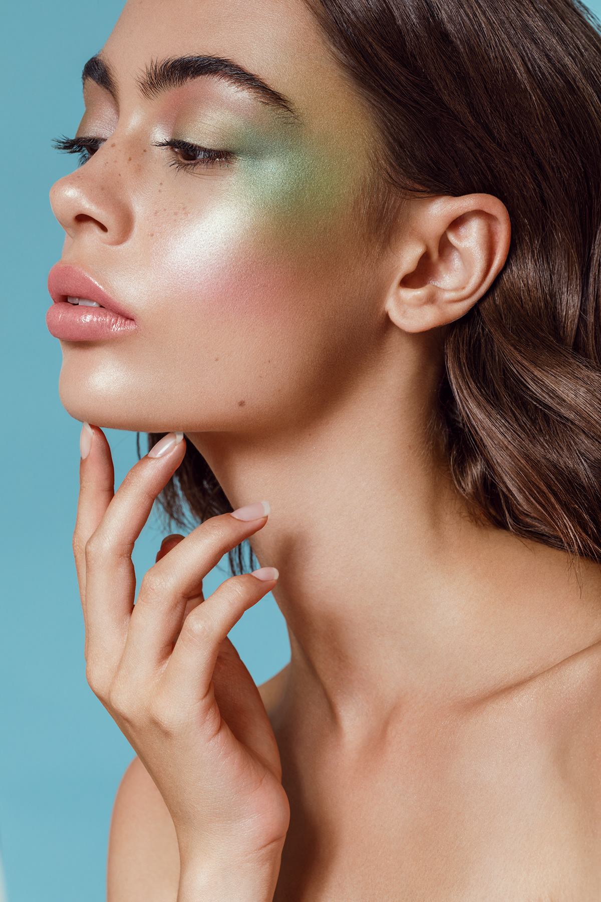 retouch retouching  post PP postproduction beauty makeup colorful shine retoucher