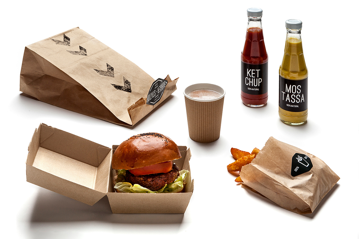 logo Stationery burger Km 0 gourmet Pack spain