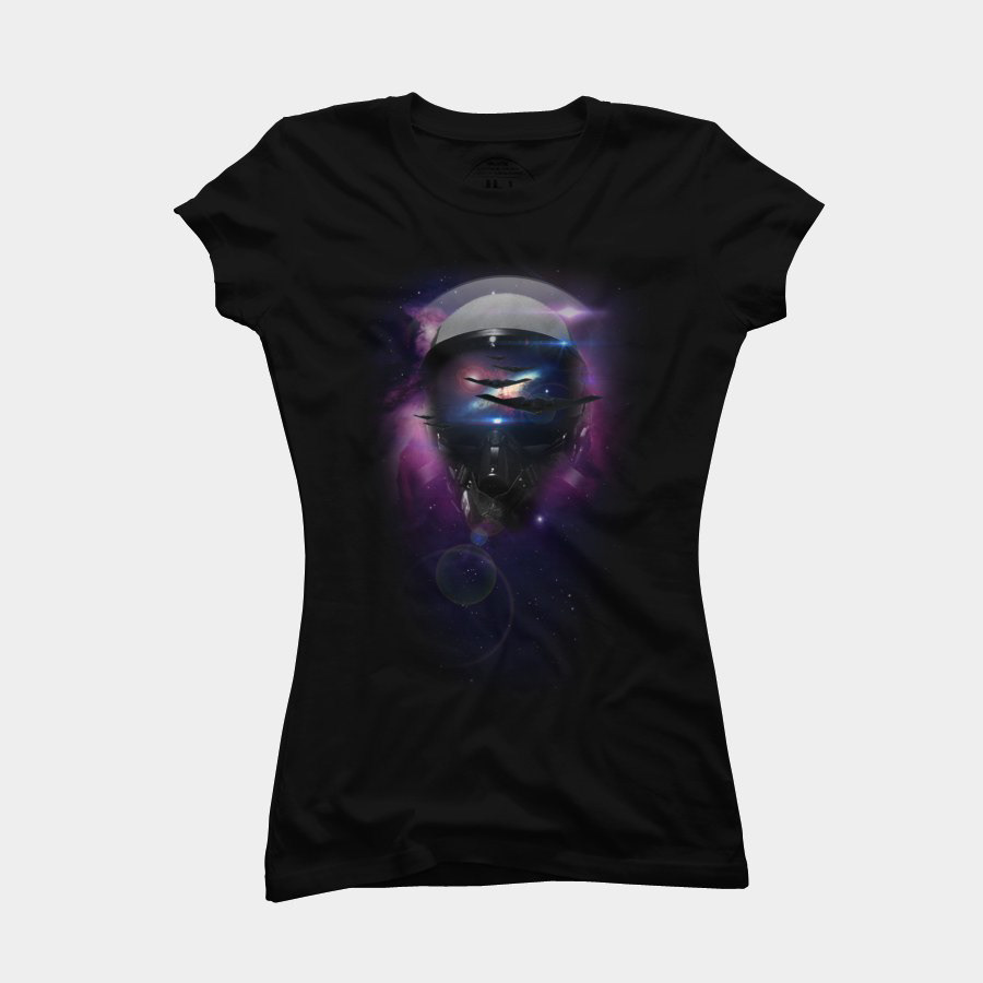 Space  spaceship alien galaxy tshirt tee tanktop unisex geek syfy Scifi black purple shirt tshirts