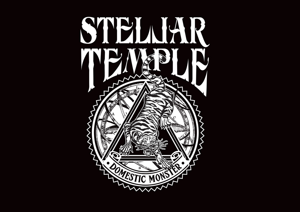 Bonzer concept Indelible graphic stellar temple rock logo