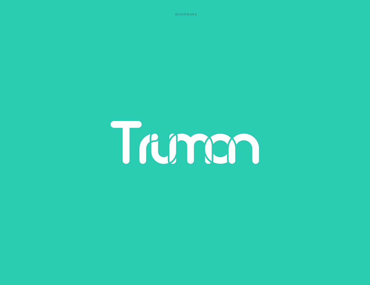Truman logo type brand color overlap
