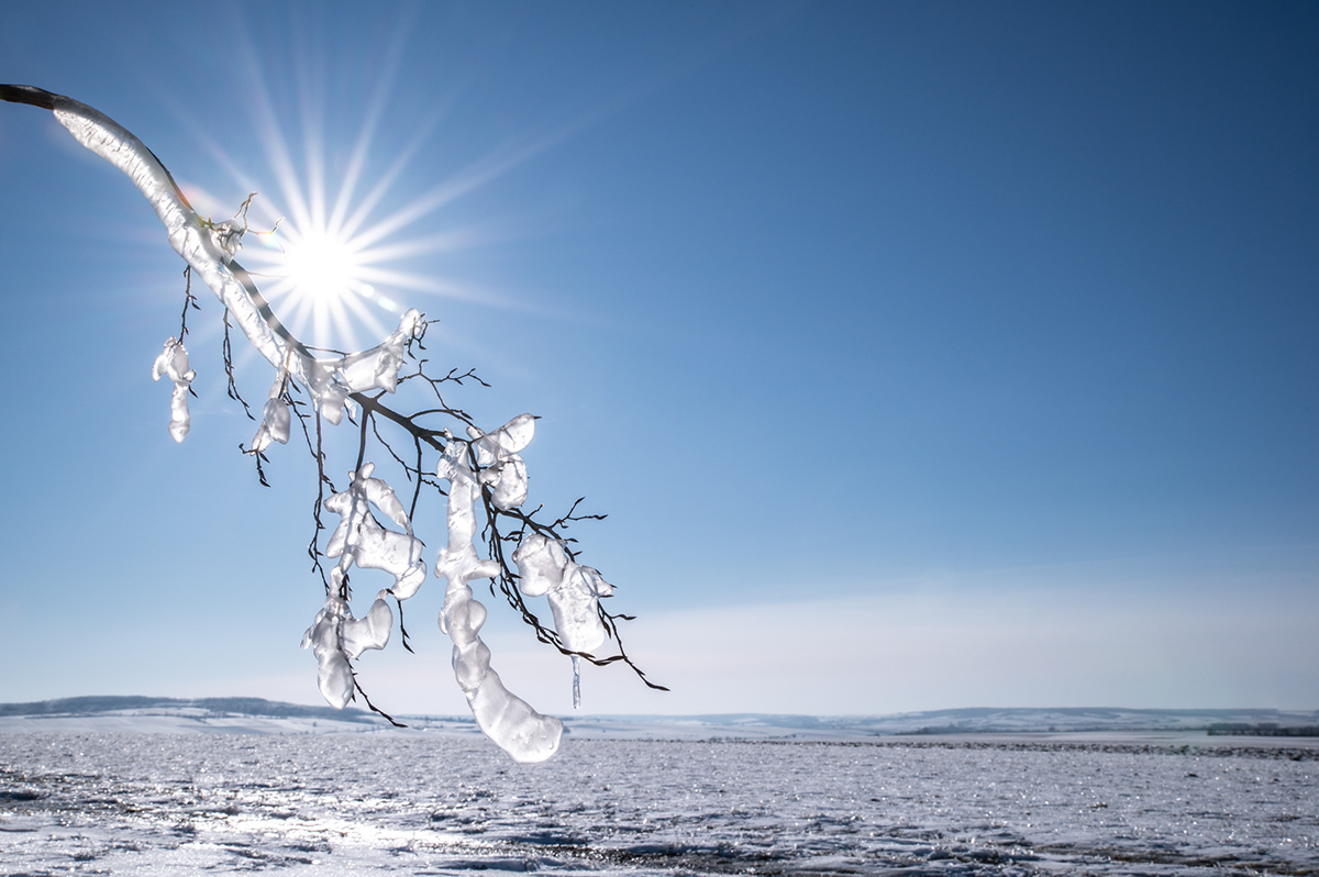 winter Landschaft fotografie natur Nikon eis Himmelblau Naturschauspiel schnee