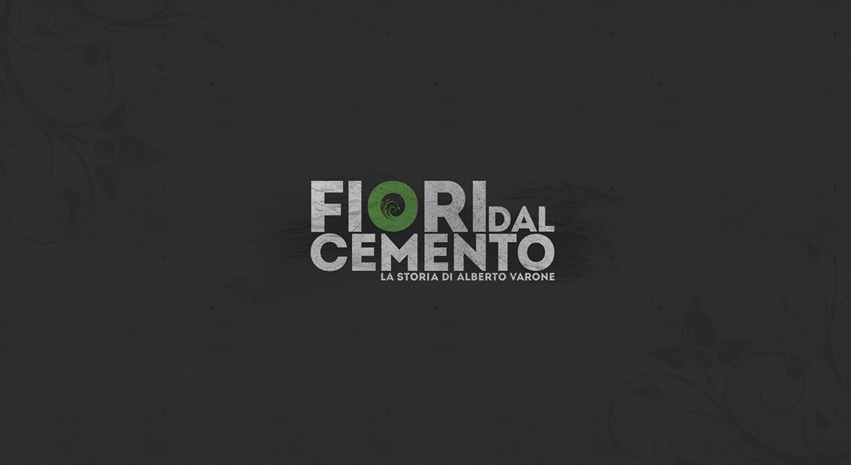 cortometraggio  Shortfilm graphic brand logo grunge Retro contrast blue grey concrete flower youtube crack fioridalcemento