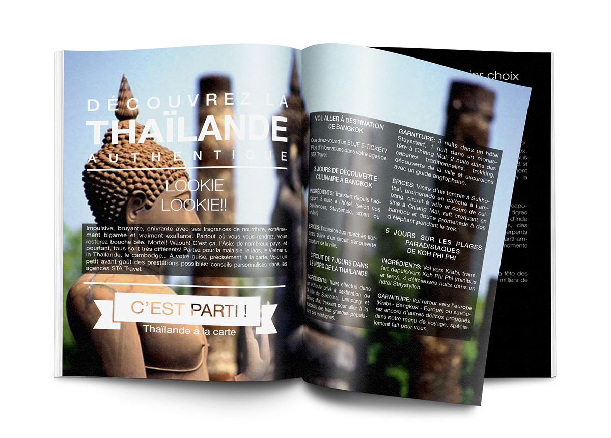 Travel India africa Thailand statravel design brochure magazine graphic
