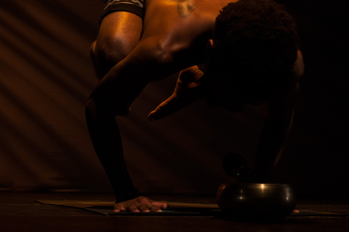 mutlemothibe Photography  Yoga Poetry  Word N Sound Stage black man