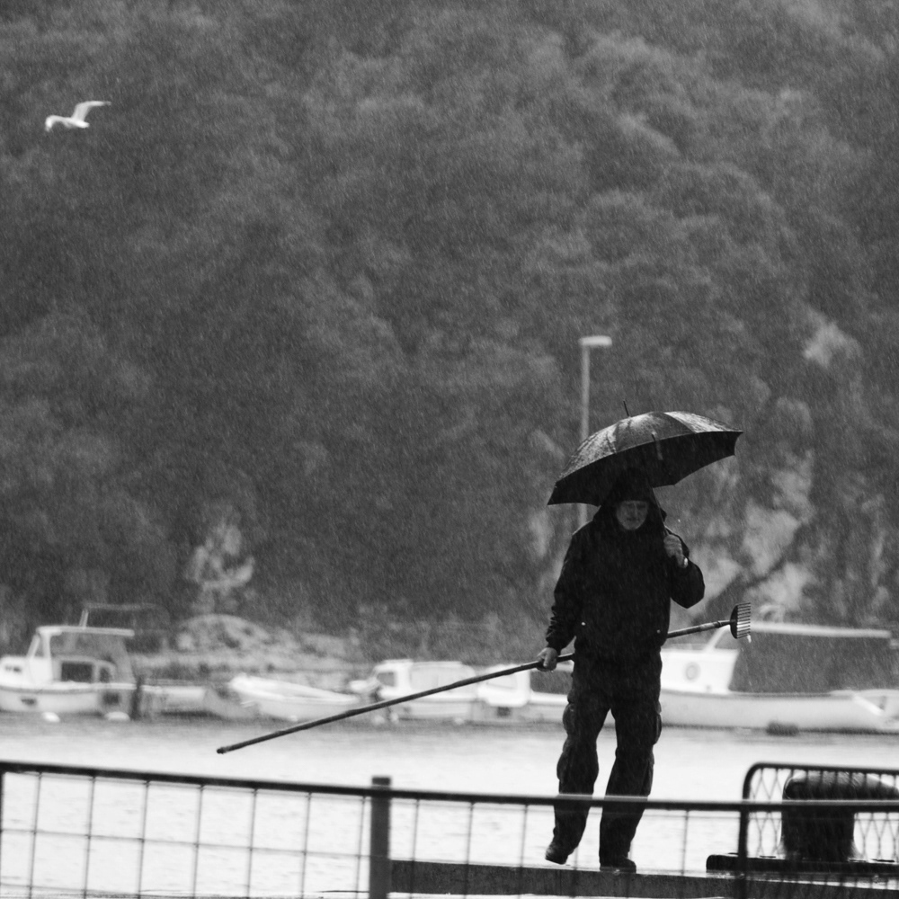 ploče  town city port rain 6x6 photo