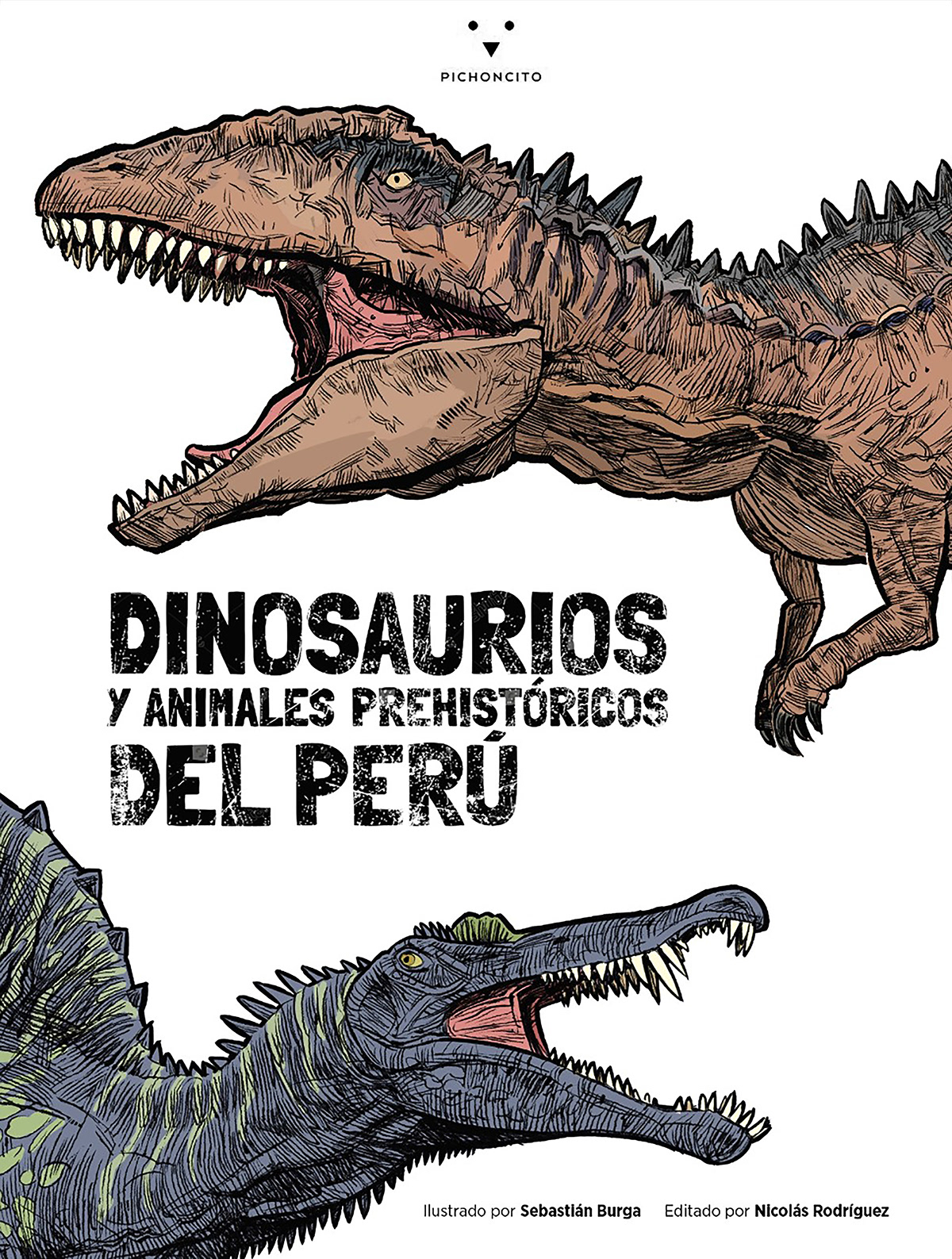 book comic Dinosaur dinosaurs Editorial Illustration educational ILLUSTRATION  peru photoshop reptile