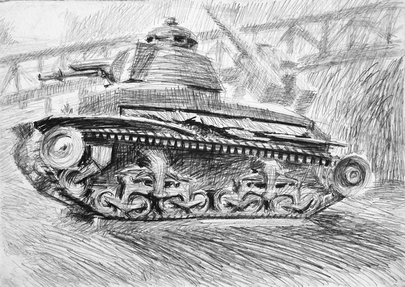 tanks ink drawings colored ink drawings pencil drawings aleksandar Todorovic Aleksandar Todorovic