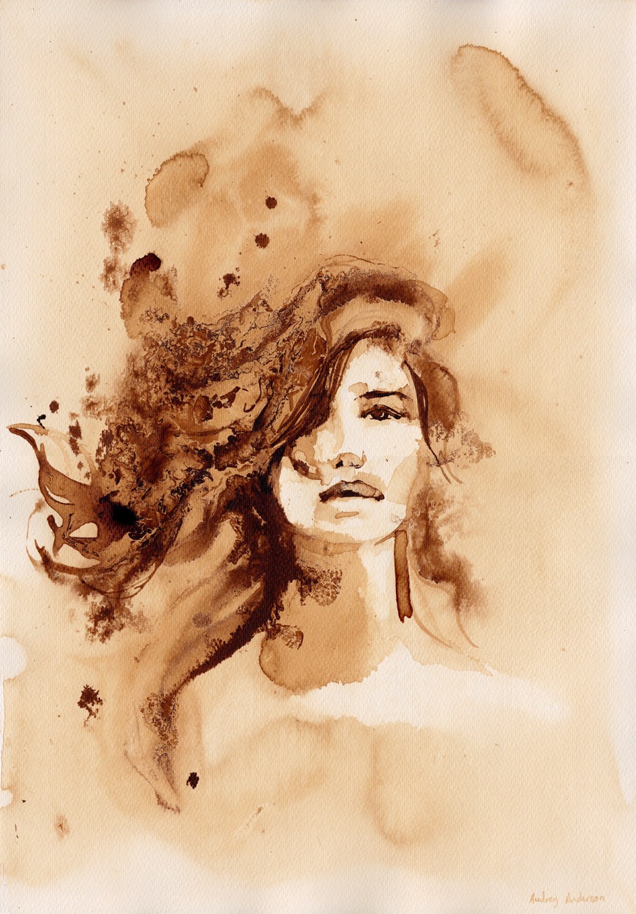Coffee filter splash profile women female male spill control Let Go Mistakes man portrait