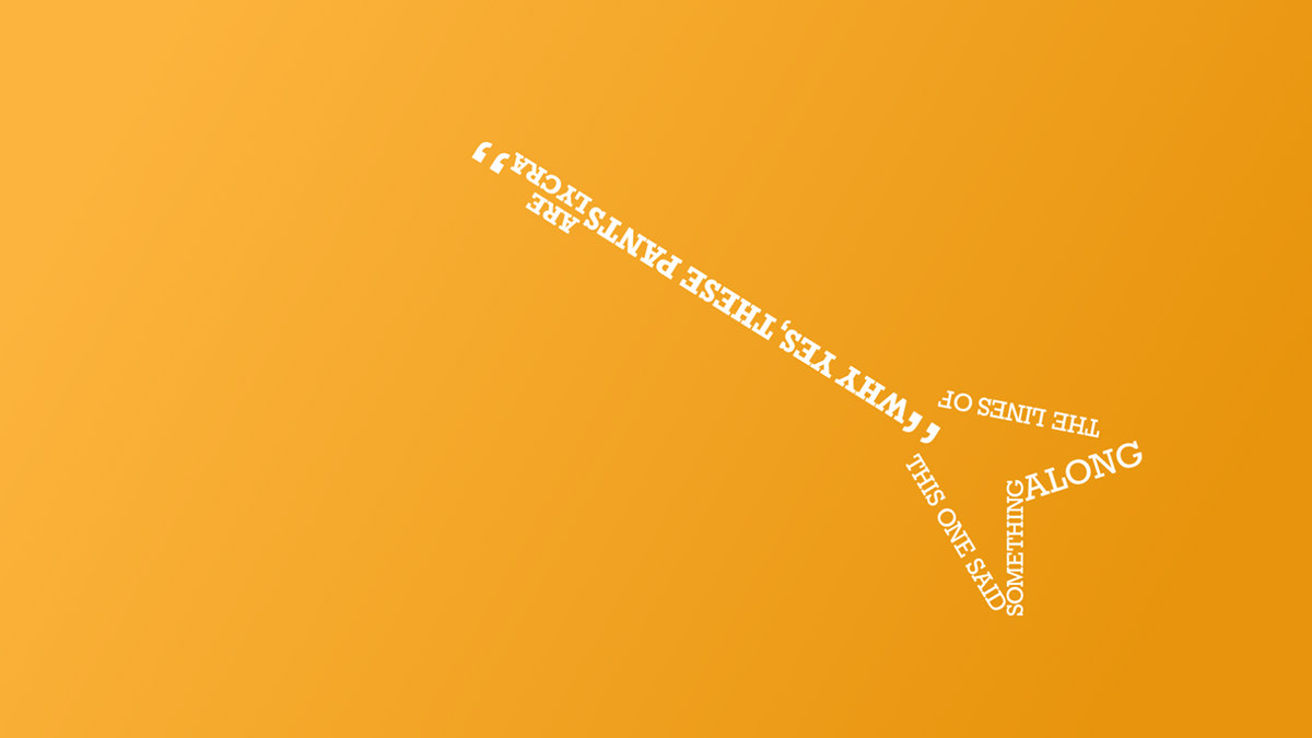stranger than fiction  kinetic typography