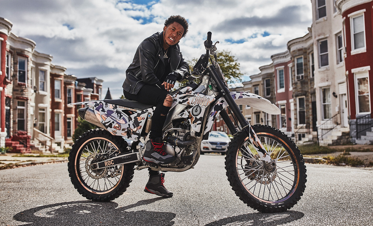 Under Armour lifestyle campaign footwear motorcycle